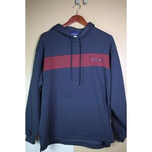 Vintage men’s Reebok navy/burgundy hoodie size Large